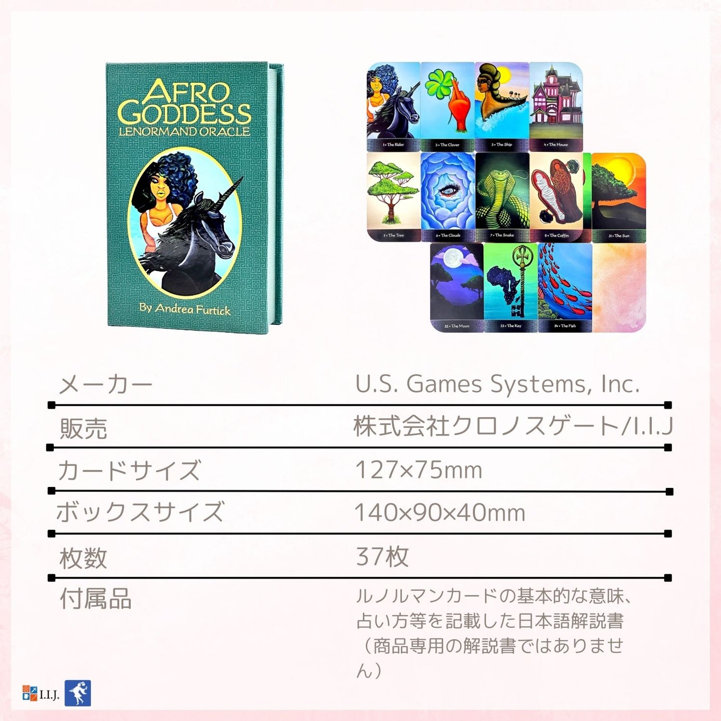 アフロ・ゴッデス・ルノルマン オラクル Afro Goddess Lenormand Oracle