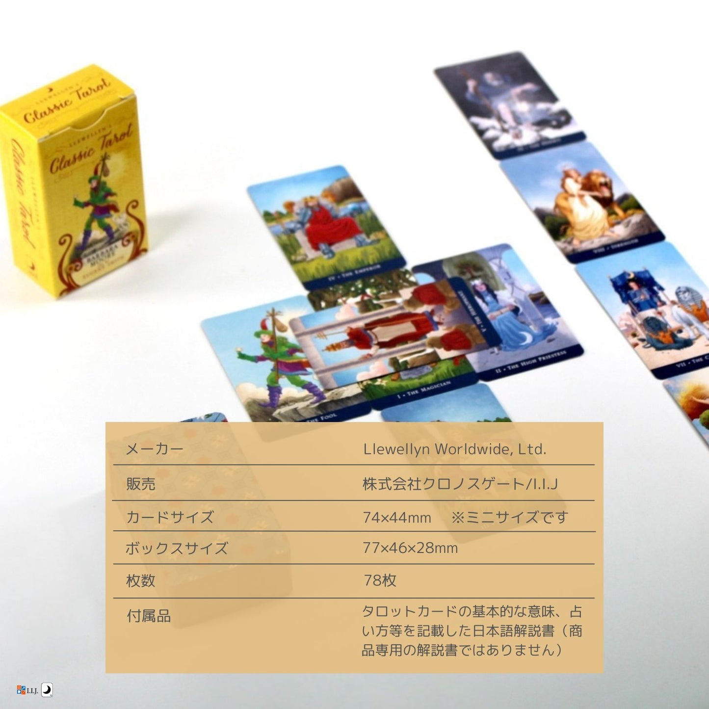 クラシック・タロット・ミニ Llewellyns Classic Tarot MINI