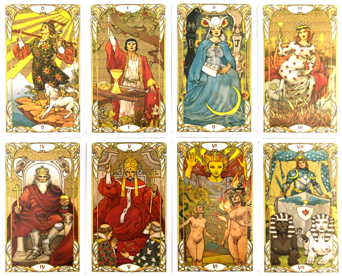 ゴールデン アールヌーボー タロット ミニ Golden Art Nouveau Tarot MINI
