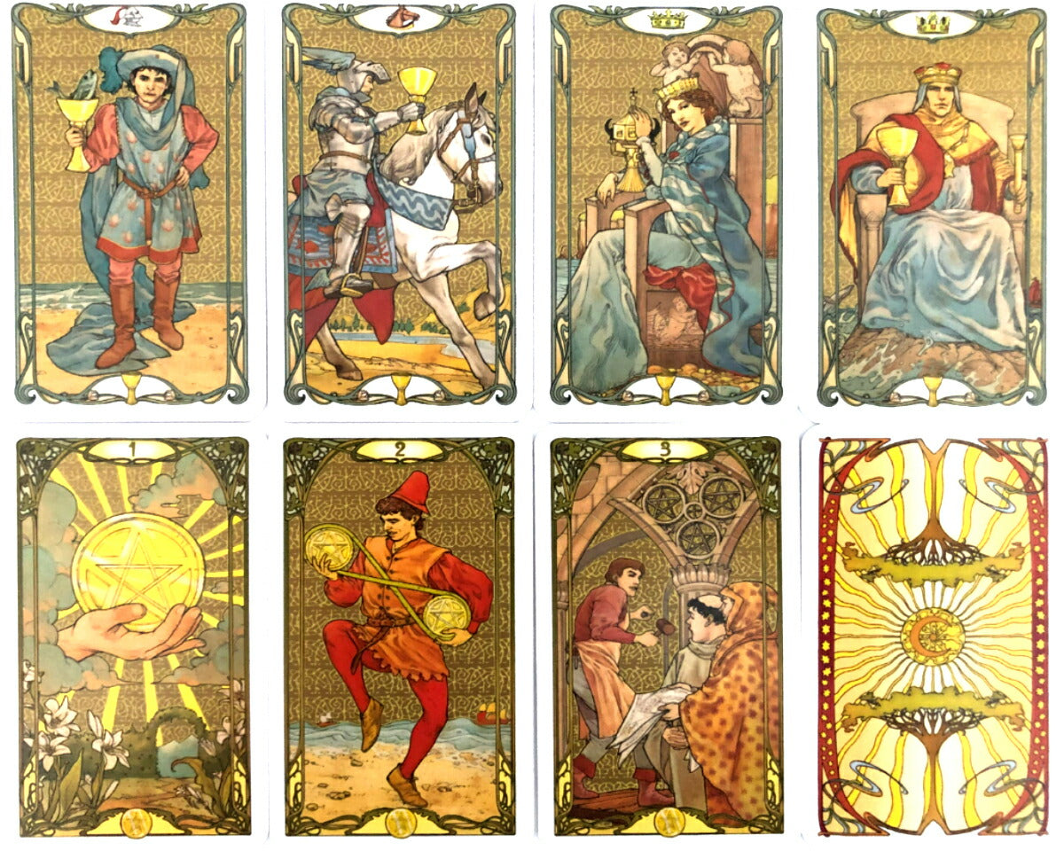 ゴールデン アールヌーボー タロット ミニ Golden Art Nouveau Tarot MINI