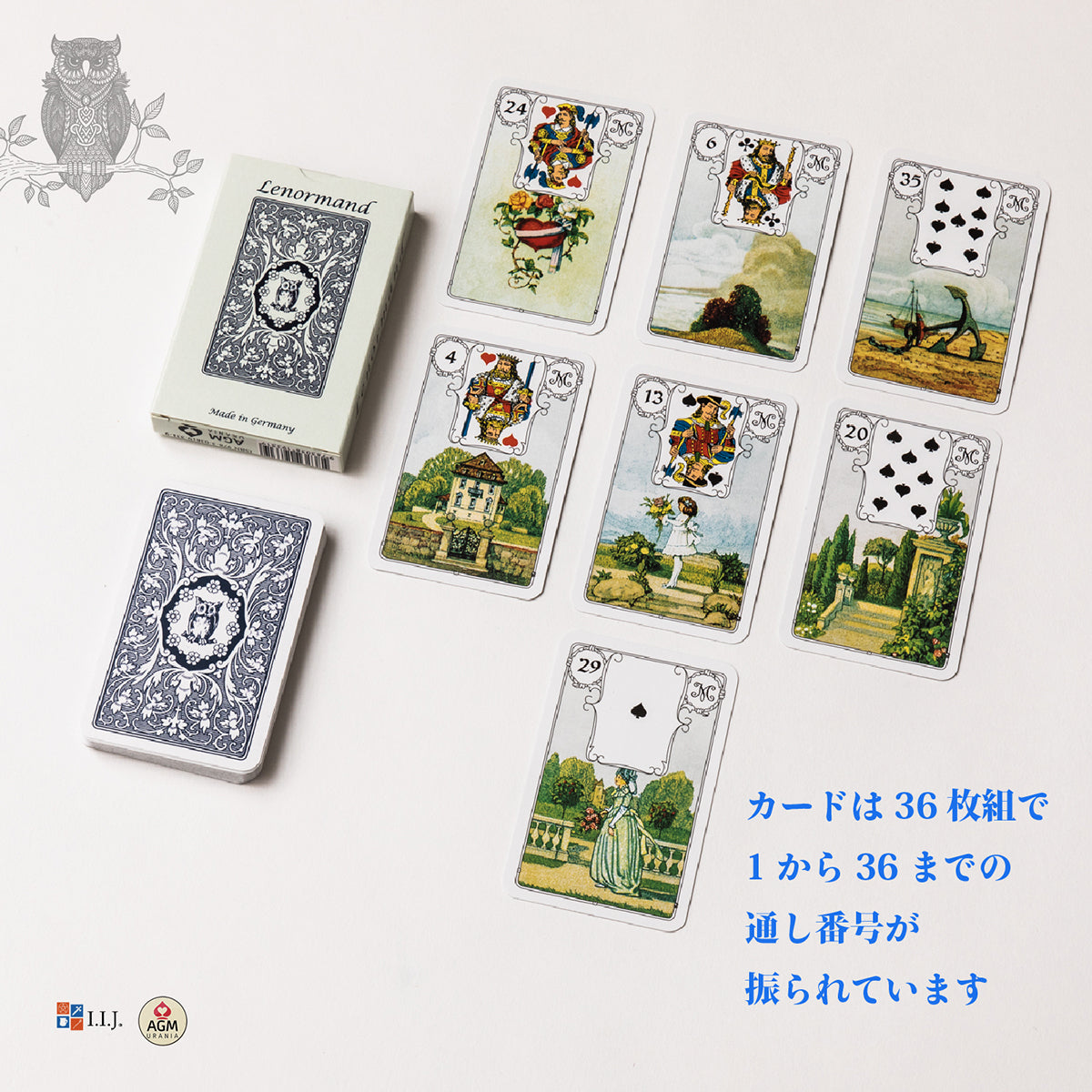 ブルーオウル・ルノルマン Lenormand Blue Owl