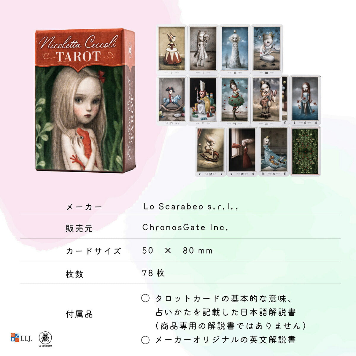 ニコレッタ・チェッコリ・タロット ミニ Nicoletta Ceccoli TAROT MINI