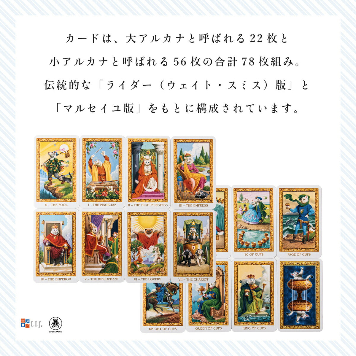 ホワイトキャッツ・タロット ミニ Tarot Of White Cats MINI