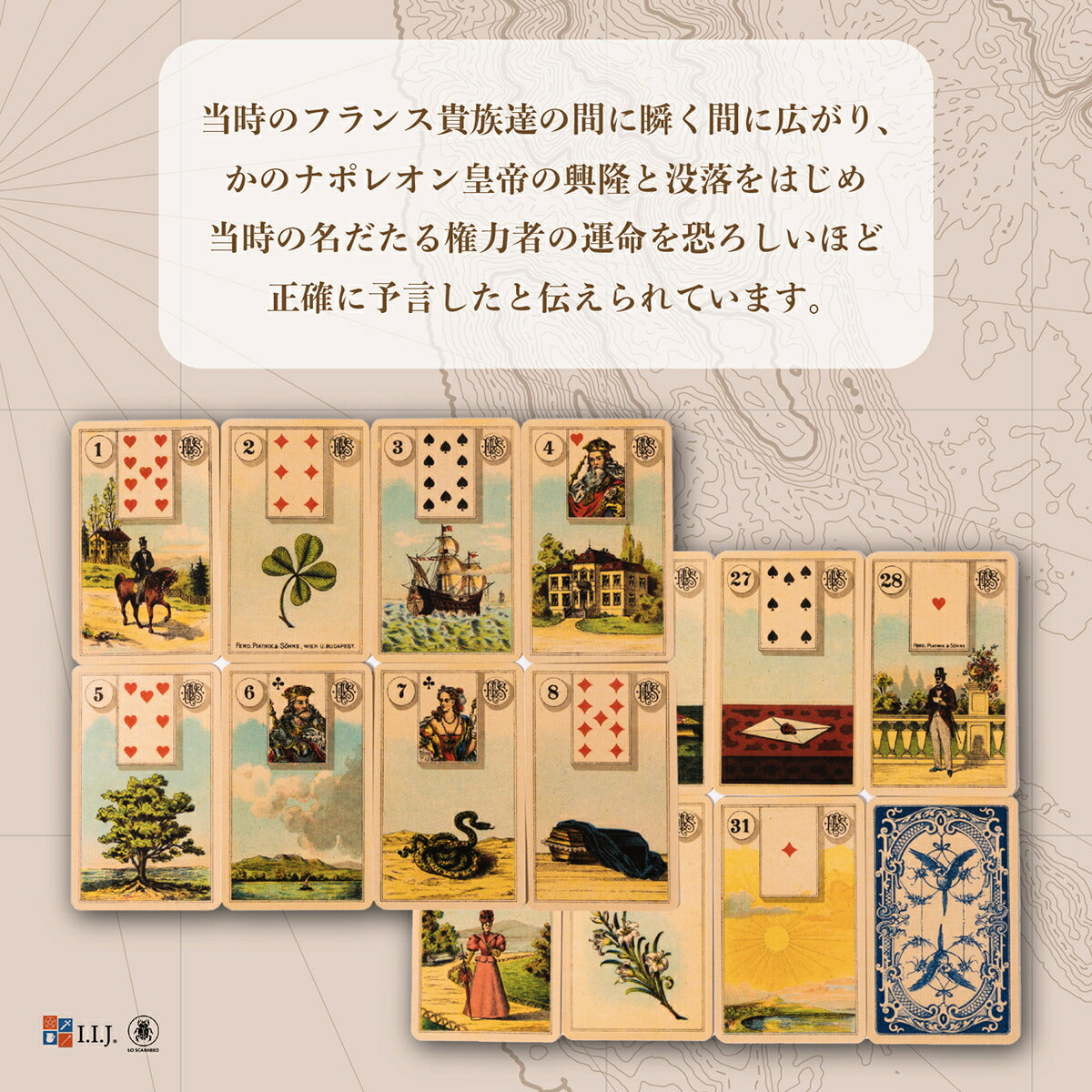 グラン・タブロー ルノルマン オラクル カード Grand Tableau Lenormand Oracle Cards