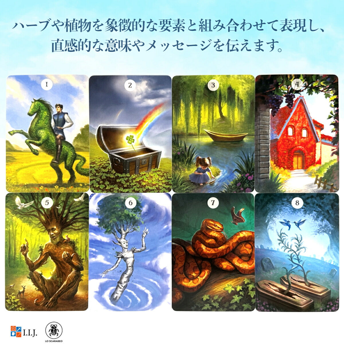 ハーブス & プランツ ルノルマン オラクルカード Herbs & Plants Lenormand Oracle Cards