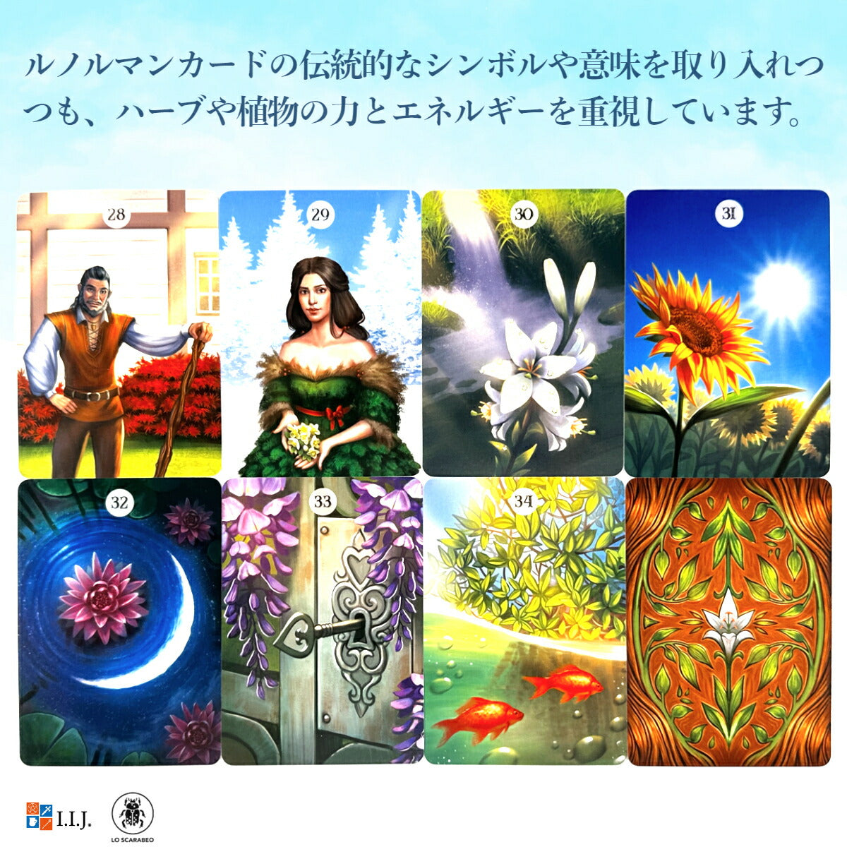 ハーブス & プランツ ルノルマン オラクルカード Herbs & Plants Lenormand Oracle Cards