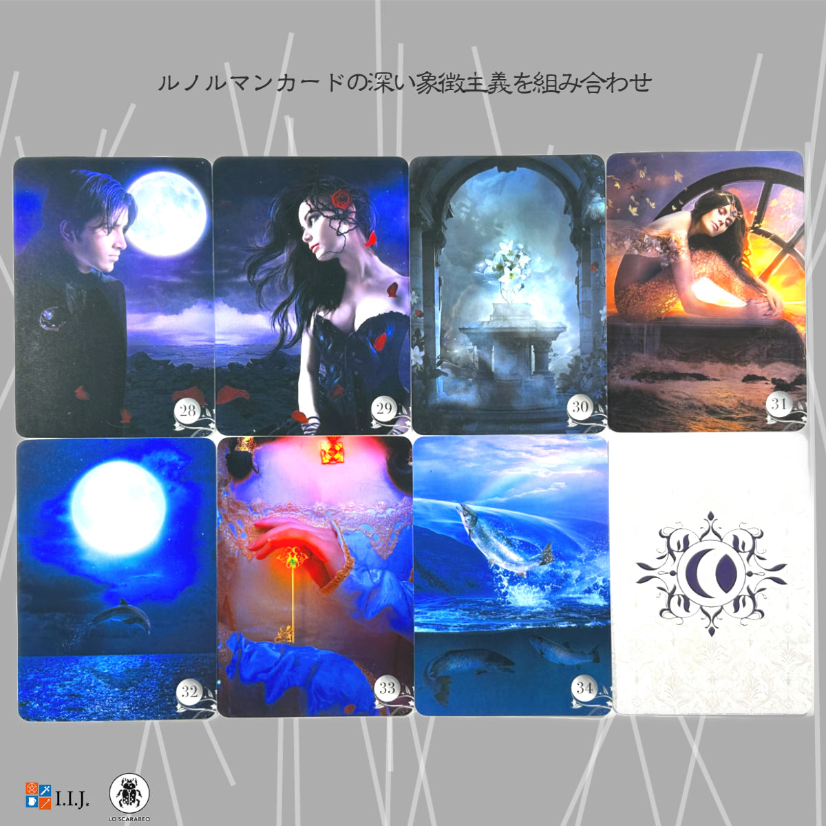 ド・ラ・ニュイ ルノルマン オラクルカード De La Nuit Lenormand