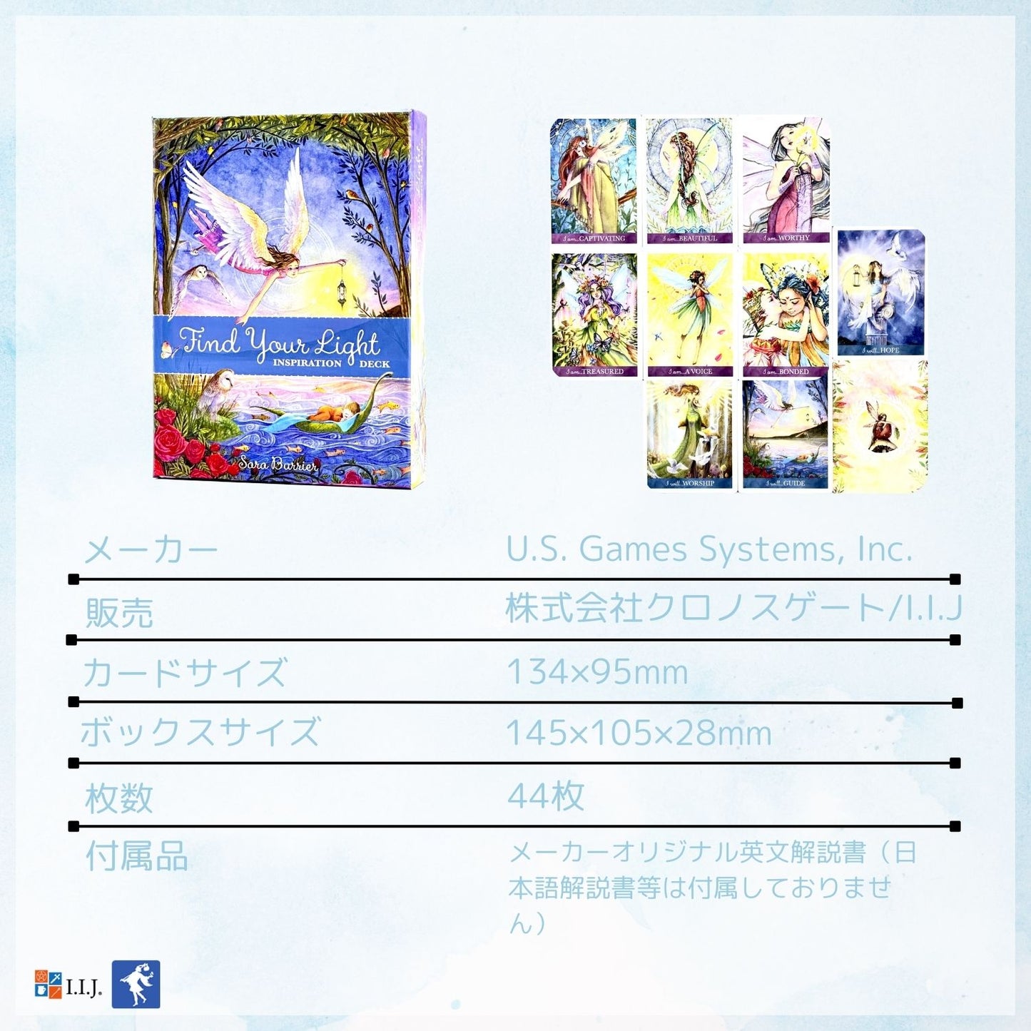 ファインド・ユア・ライト・インスピレーション・デッキ Find Your Light Inspiration Deck