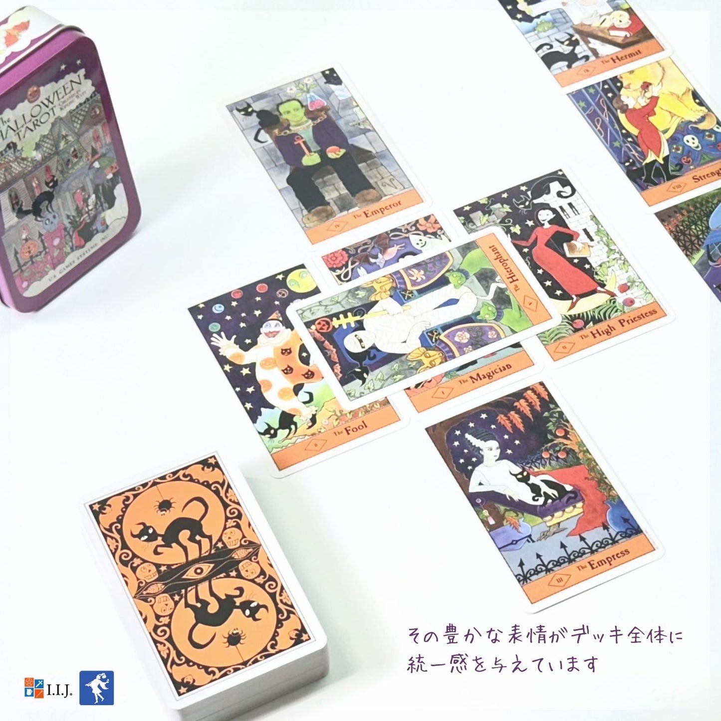 ハロウィン・タロット 缶入り Halloween Tarot in a Tin