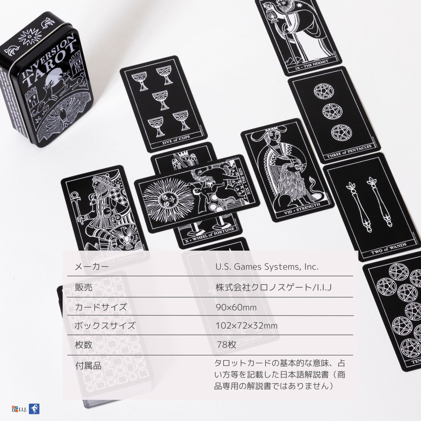 インバージョン タロット(缶ケース) Inversion Tarot in a Tin