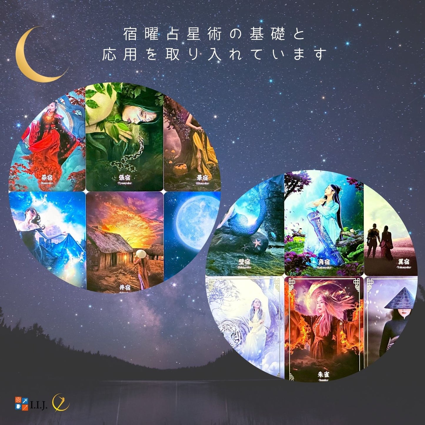 ルナ・アストロロジー・ディビネーション・オラクル カード Lunar Astrology Divination Oracle Cards