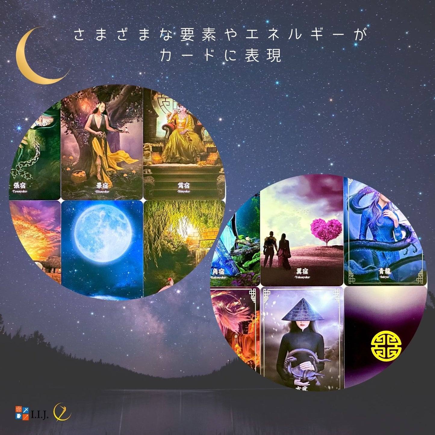 ルナ・アストロロジー・ディビネーション・オラクル カード Lunar Astrology Divination Oracle Cards