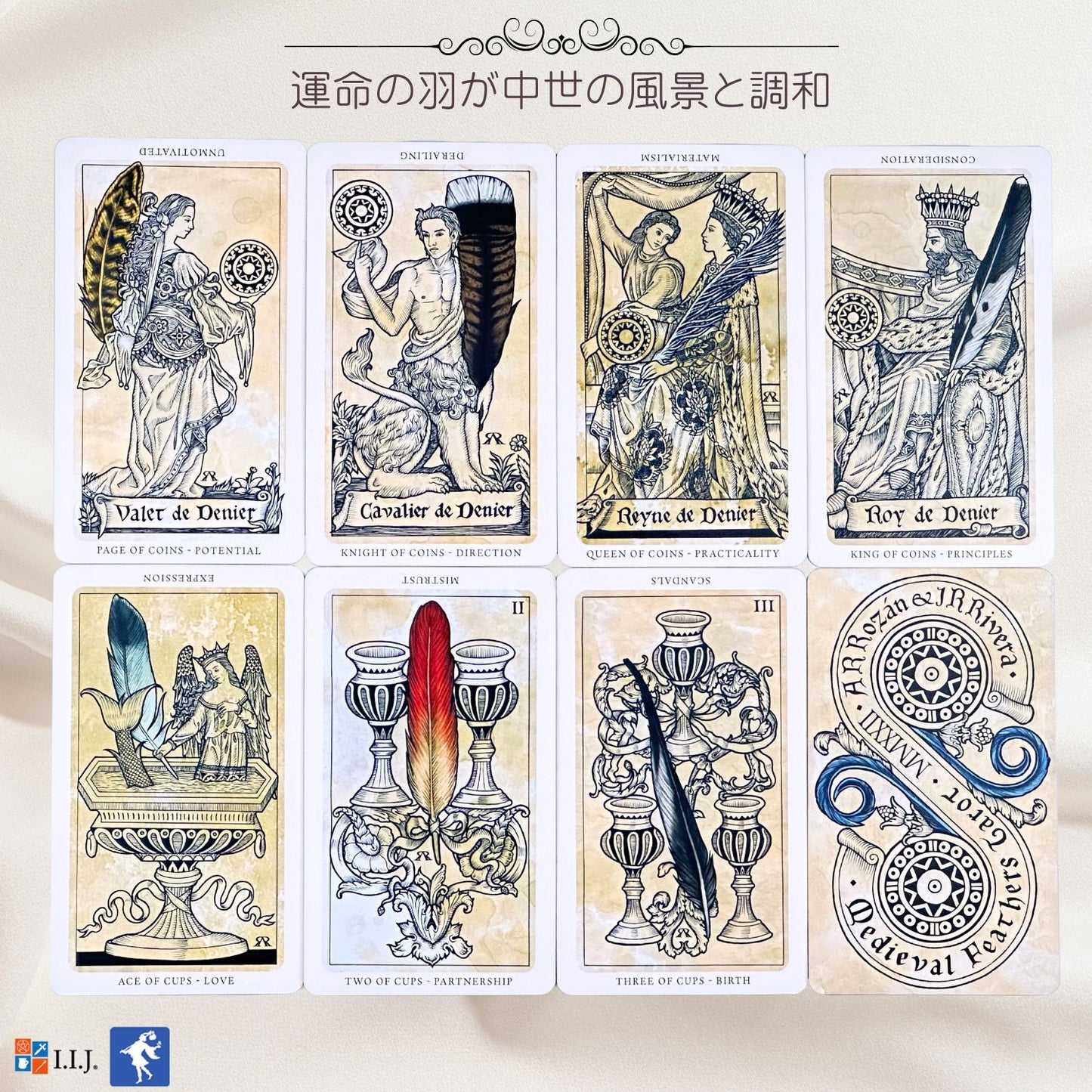 メディバル・フェザー・タロット The Medieval Feathers Tarot