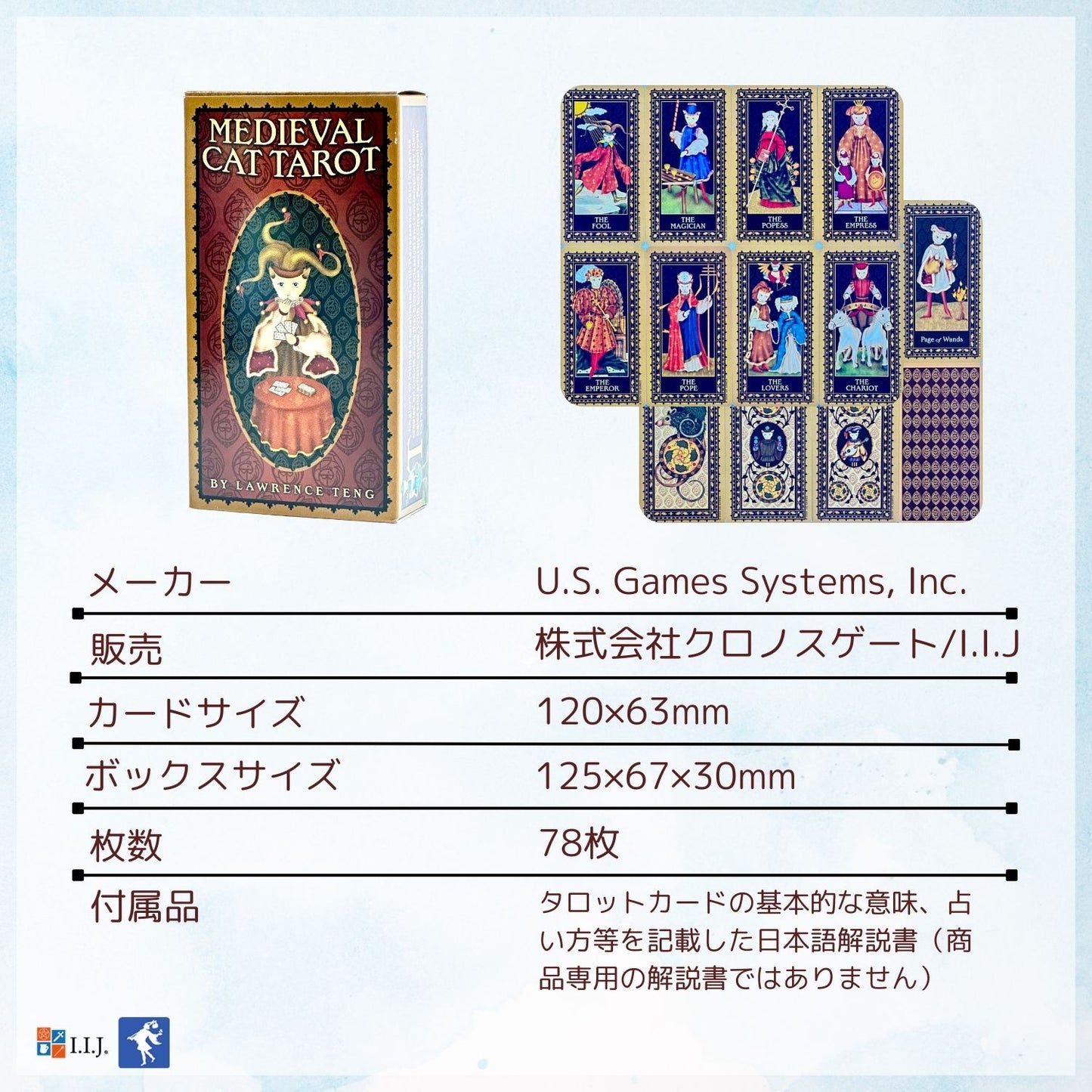 メディバル・キャット・タロット Medieval Cat Tarot