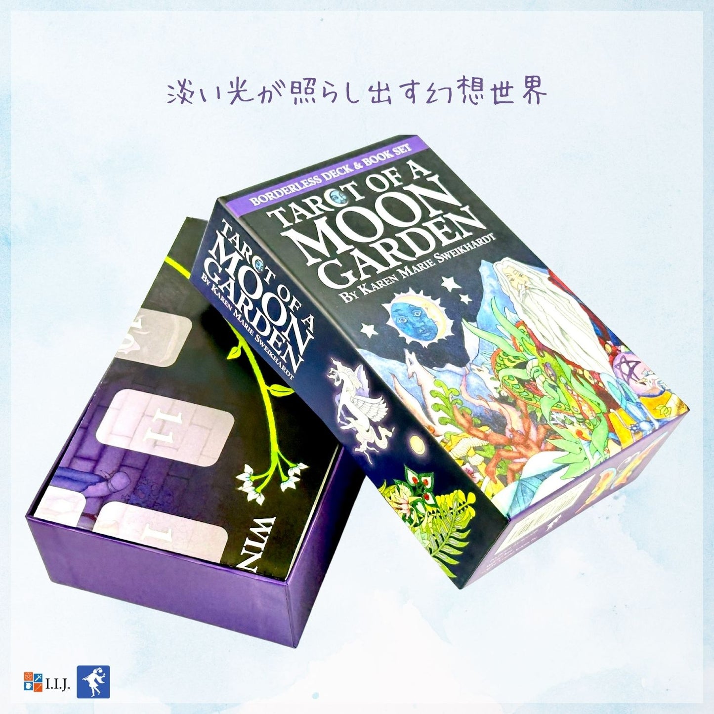 タロット・オブ・ムーン・ガーデン ブックセット Tarot of a Moon Garden Borderless Deck & Book Set
