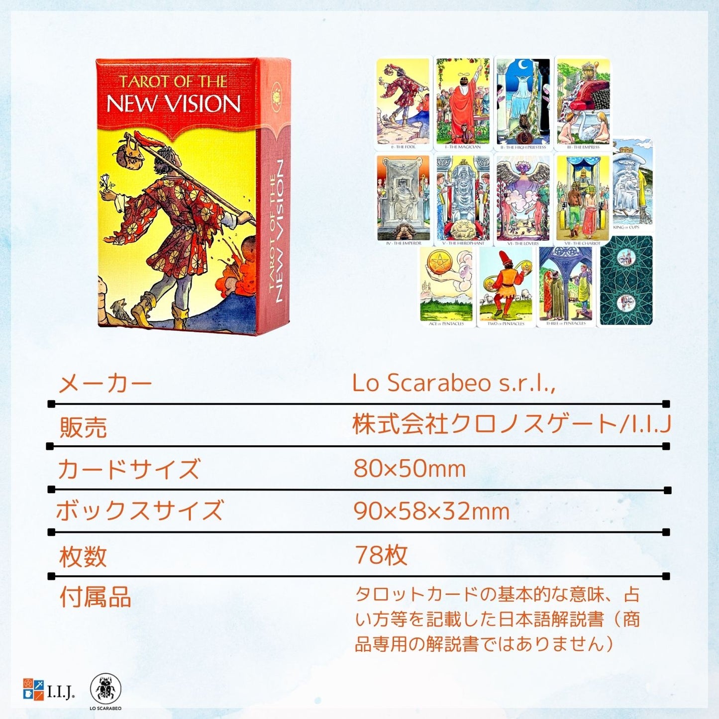 タロット オブ ザ ニュービジョン ミニ Tarot of The New Vision MINI