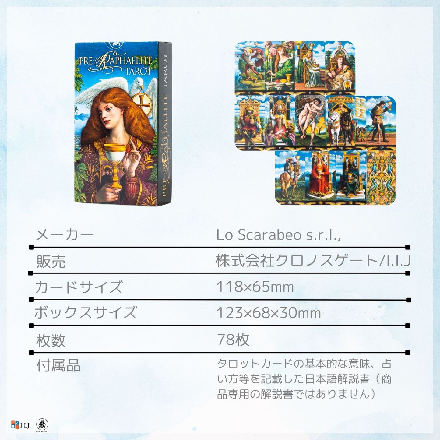 プリ-ラファライト タロット Pre-raphaelite tarot