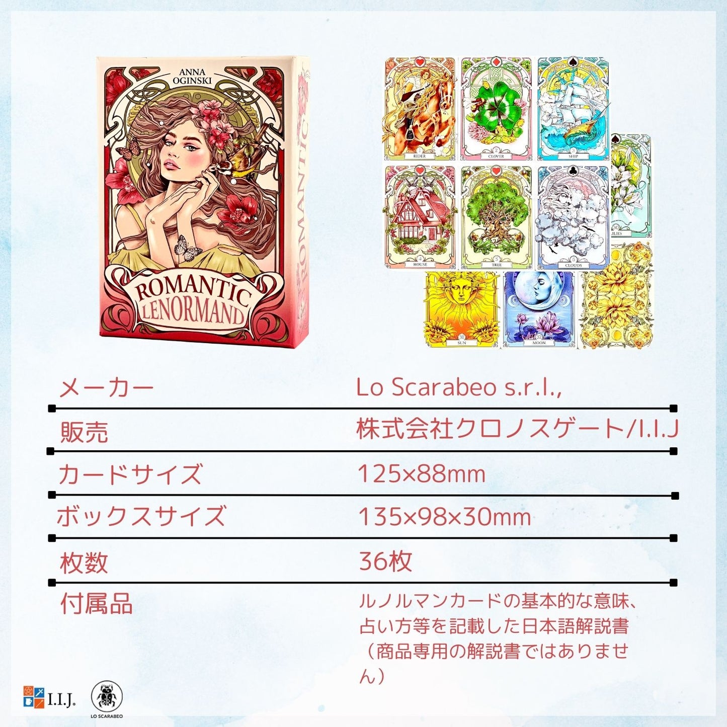 ロマンティック・ルノルマン Romantic Lenormand Oracle