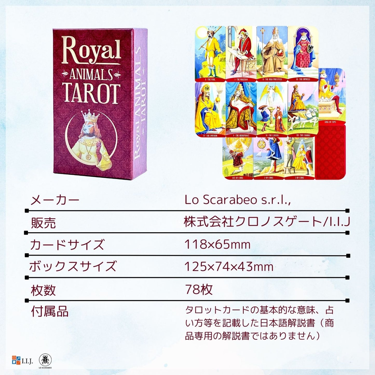 ロイヤル・アニマル・タロット Royal Animals Tarot