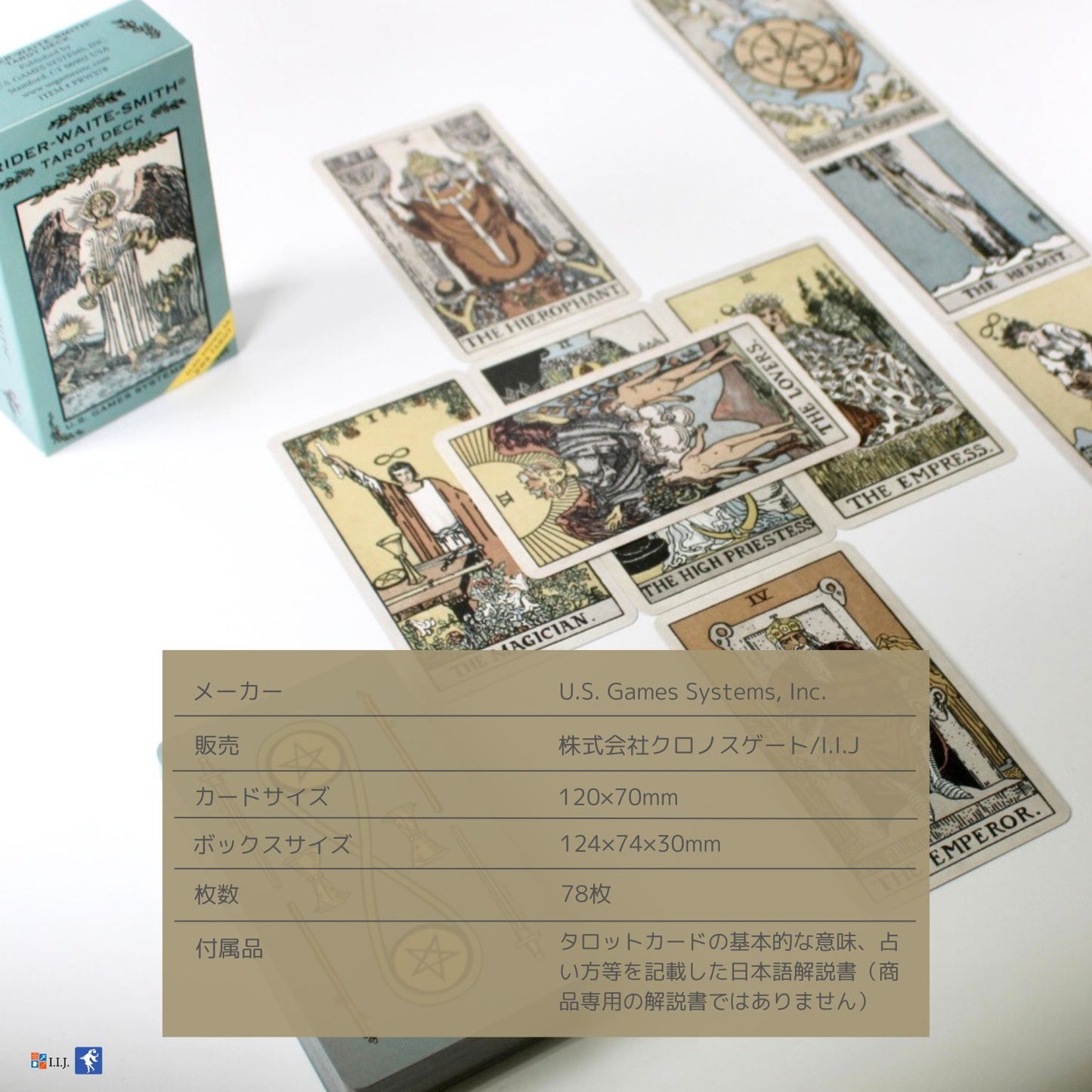 ライダー・ウェイト・スミス タロット デッキ Rider-Waite-Smith Tarot Deck