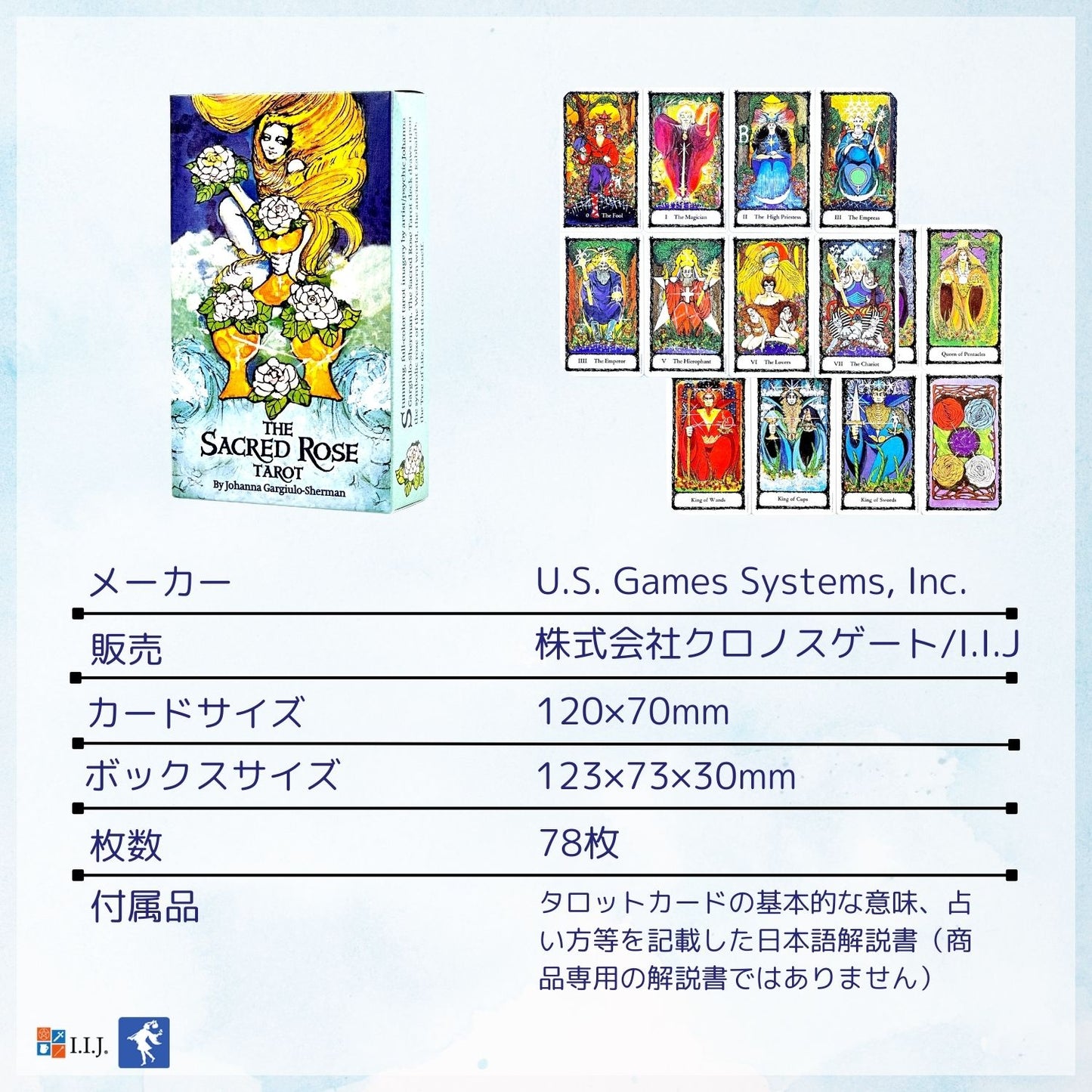 セイクレッド・ローズ・タロット Sacred Rose Tarot Deck