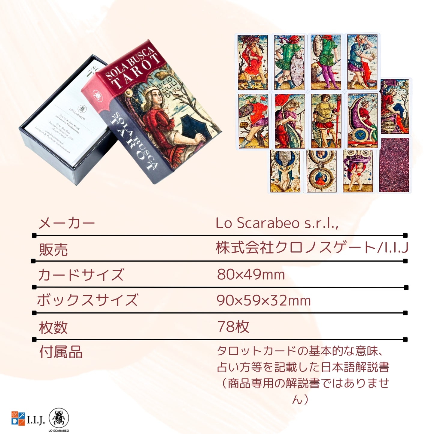 ソラ・ブスカ・タロット ミニ Sola Busca Tarot MINI