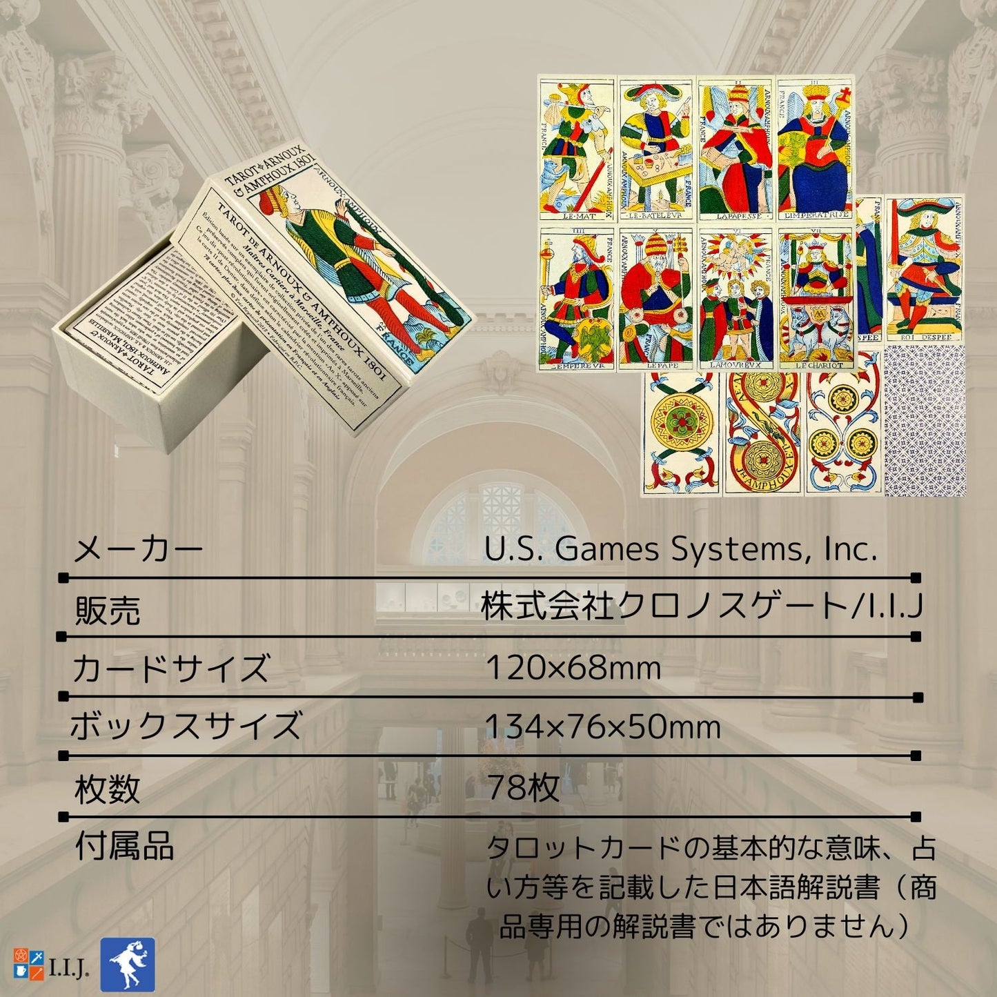 タロット・アルヌー&アンプー 1801 Tarot Arnoux & Amphoux 1801