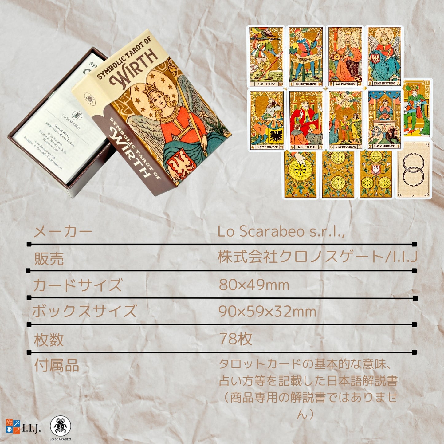 シンボリック タロット オブ ヴィルト ミニ Symbolic Tarot of Wirth MINI
