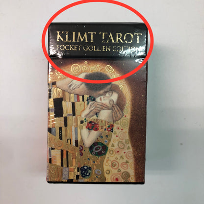 【アウトレット】 クリムト タロット ゴールデン ミニ エディション KLIMT TAROT POCKET GOLDEN EDITION