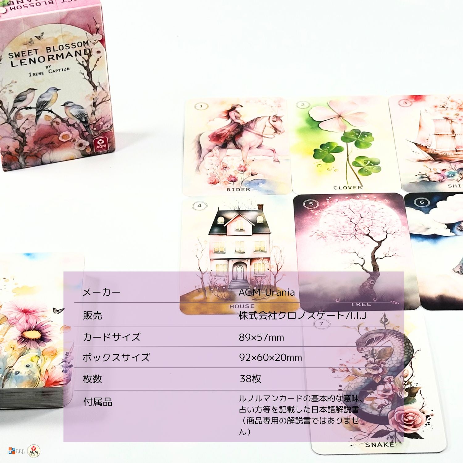 スイート ブロッサム ルノルマンカード　Sweet Blossom Lenormand