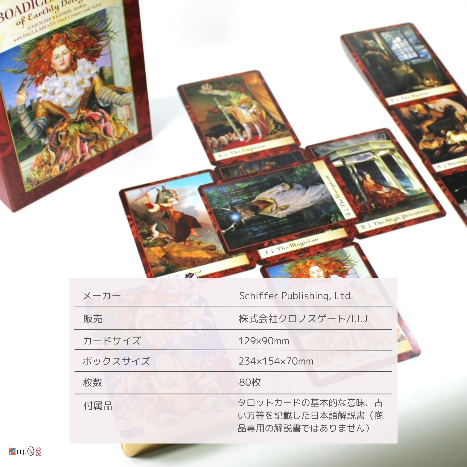 ブーディカズ・タロット・オブ・アースリー・ディライツ Boadicea's Tarot of Earthly Delights