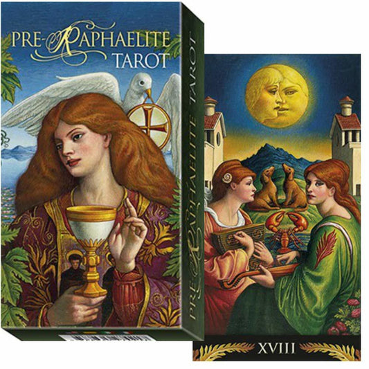 【タロットカード】 【鮮やかな色彩の中世のイメージ】プリ-ラファライト タロット　日本語解説書付き　Pre-raphaelite tarot　タロットカード　占い　タロット　綺麗　送料無料