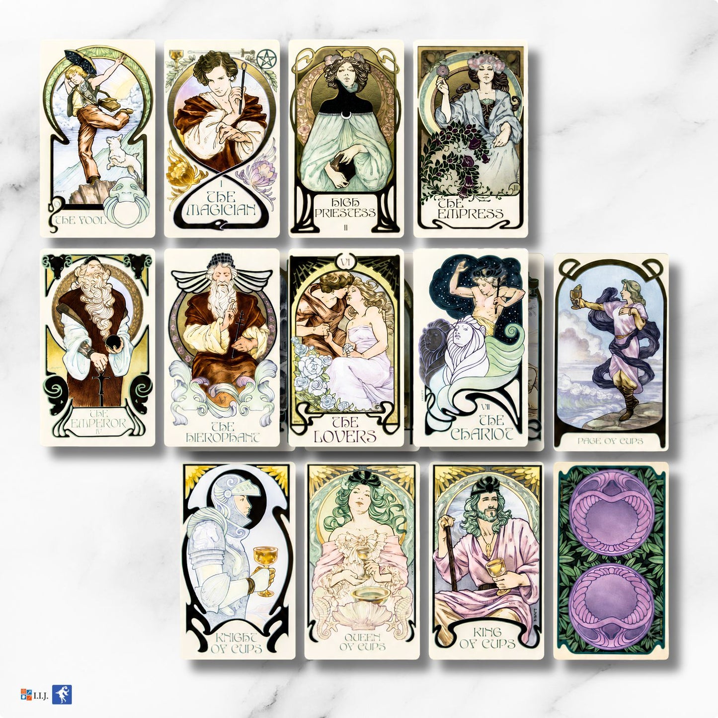 Ethereal Visions: Illuminated Tarot Deck