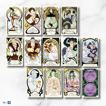 Ethereal Visions: Illuminated Tarot Deck