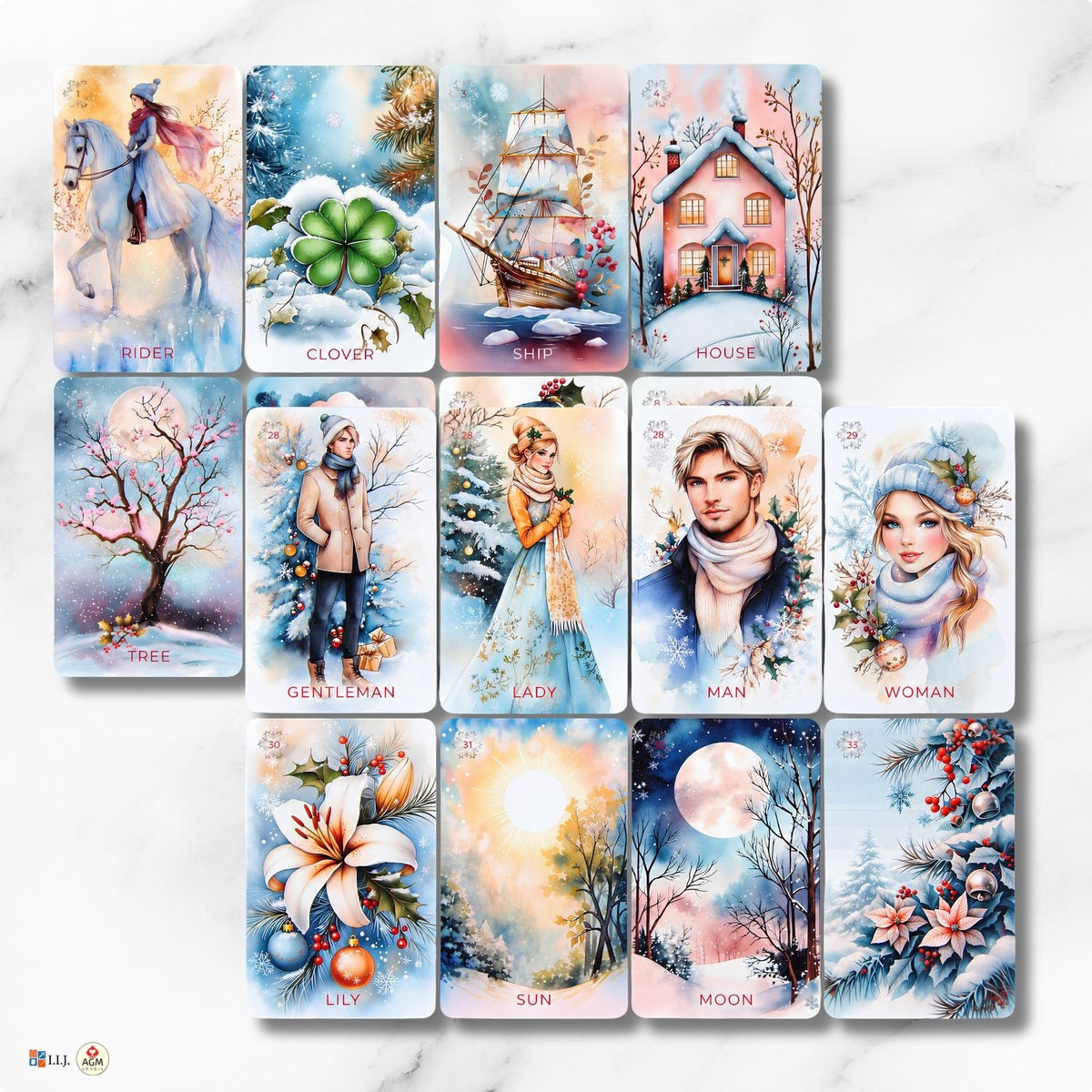フロステッド・ドリームス・ルノルマン Frosted Dreams Lenormand