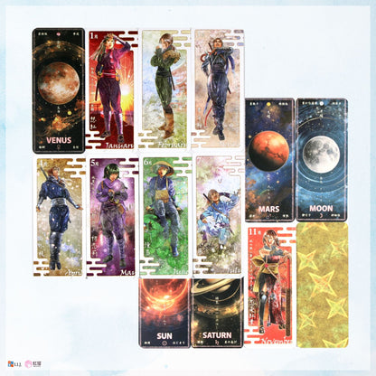 日本の誕生色12ヶ月オラクル&七曜占いカード