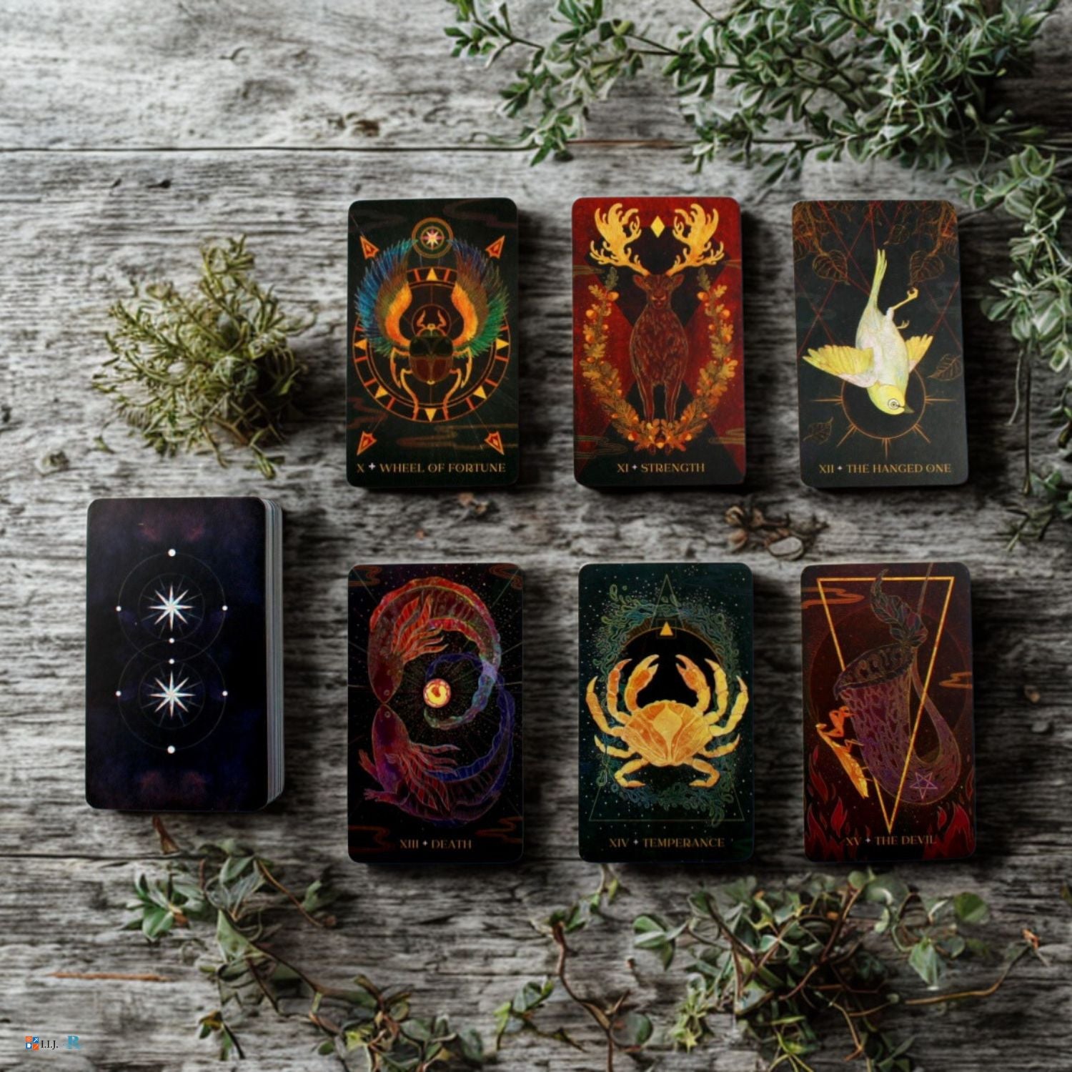 オリエンス・アニマル・タロット・ポケット・エディション 缶入り Oriens Animal Tarot Pocket Tin Edition