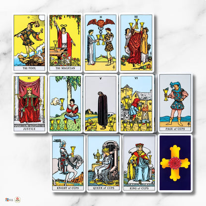 Rider Pocket Arthur Edward Blue Edition Tarot of A.E. Waite