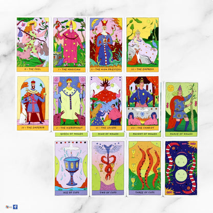 ウィムジカル・ウィッチ・タロット 缶入り Whimsical Witch Tarot in a Tin